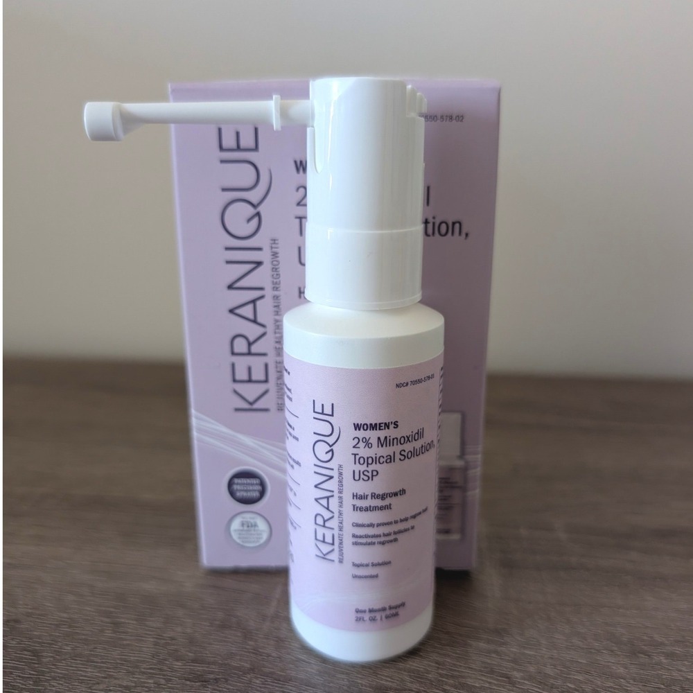 Keranique Womens 2% Minoxidil Topical Solution‎ Hair Regrowth Treatment 2oz 60ml